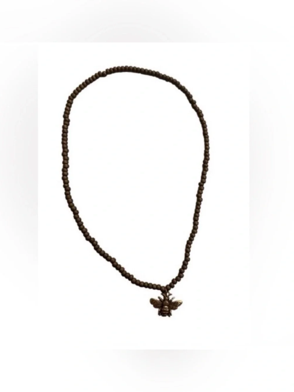 Gold Tone Bee Charm Necklace #9349 💎 - Picture 4 of 10